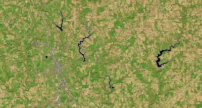 Lake Catoma during the ongoing drought.