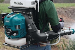 The mist blower handles fertilizer and pesticides. Photo: Makita