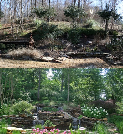 Michael Hatcher & Associates can work wonders on job sites, as these before and after photos illustrate. Photo: Marc Burford