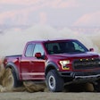2017 Ford Raptor Driving Through the Sand