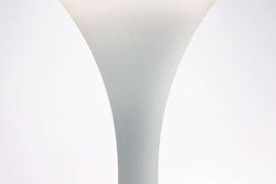 Amerlux touts its new pedestrian lighting, ‘Lunetta,’ for replacing the conventional bright light on a dark pole with a product in which luminaire and pole are illuminated as one. Photo: Amerlux