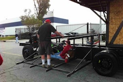 The float’s driver will be guided by a person sitting in the lifeguard tower at the front of the float.
