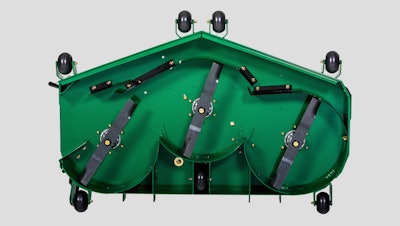 The new deck’s improved airflow lifts grass, providing a higher quality cut, according to the manufacturer. Photo: BOB-CAT