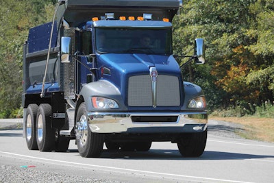 A Kenworth T370 dump truck. The option is also available on the medium duty T270. Photo: Kenworth