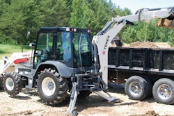 Pictured here is a Terex TLB840 backhoe.