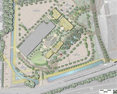 Vectorworks allows the user to create detailed rendering of large jobsites. Photo: Holcombe Norton Partners, Inc.