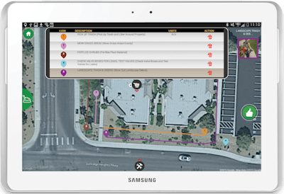 Workers in the field can create service reports quickly with the Cappsure app. Photo: Cappsure