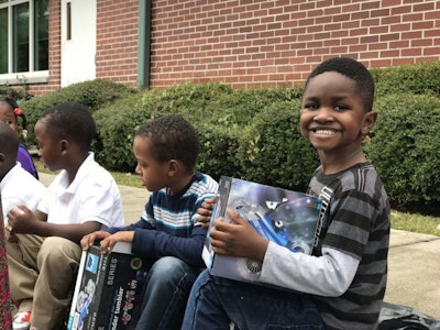 Happy Children Were Much In Evidence During Jcb’s ‘christmas Extravaganza’ At The Lady Bamford Center