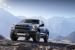 2017 Ford Raptor Parked in Mountain Range