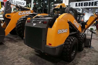 Case beefed up both the loader arms and H-link on the SV340.