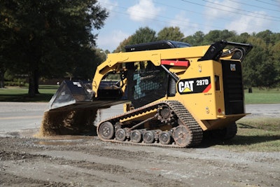 A Caterpillar 287D compact track loader at work. Photo: Caterpillar