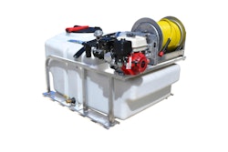 Master Manufacturing’s new 200-galllon sprayer is powered by a Honda GX200 engine. Photo: Valley Industries