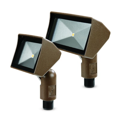The company’s new models come in a wide variety of colors via 16 standard polyester powder-coat finishes. Photo: Vista Professional Outdoor Lighting