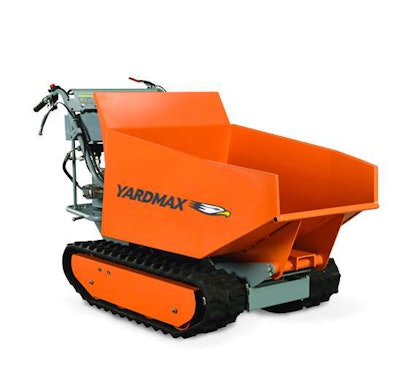The power trackbarrow featuring hydraulic assist.