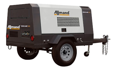 This MA185 ‘Maxi-Air’ Portable Air Compressor is one of two models launched by Allmand Bros. recently. Photo: Allmand Bros. Inc.
