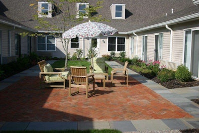 Another shot of some of the project’s extensive landscaping work.