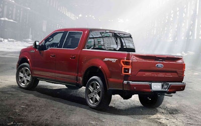 New 2018 Ford F-150 Parked in Warehouse