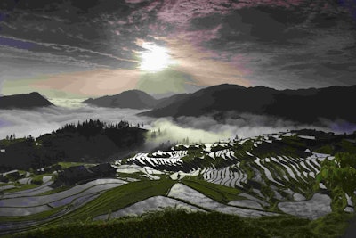 This photo won third place for the Bountiful Earth category and was taken in the mountainous region...