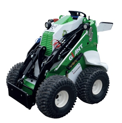 Tobroco Machines says the electric mini skid steer is unique.