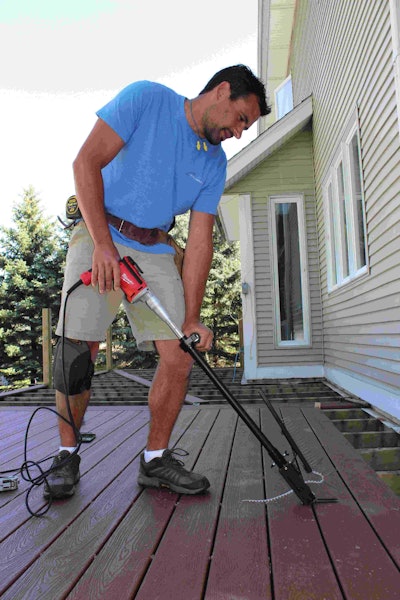 Proper fastening, CAMO says, adds durability as well as safety to a deck. Photo: National Nail Corp.