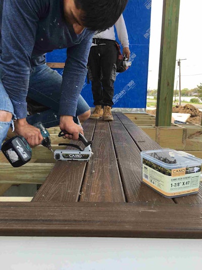 A worker uses one of CAMO’s guides.