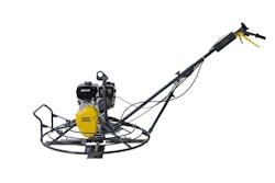 Atlas Copco’s three new walk-behind power trowels can be equipped with a twist pitch or cog pitch. Photo: Atlas Copco
