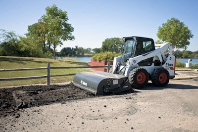 This S650 skid-steer loader is one of 24 machines in Bobcat’s M2-Series. Models from the line will be among the equipment Bobcat takes to next month’s CONEXPO-CON/AGG in Las Vegas. Photo: Bobcat Co.