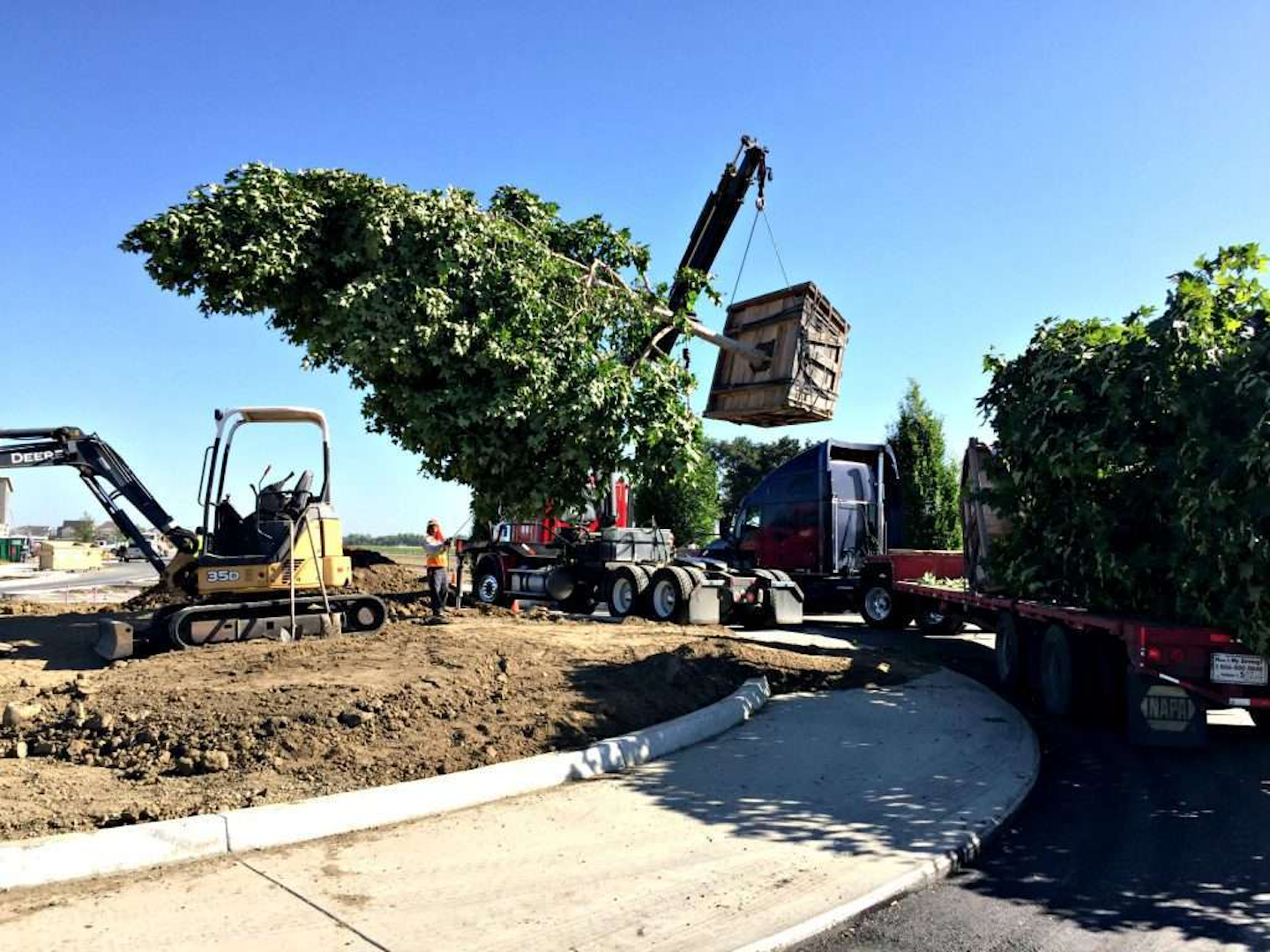 BrightView works on farmtotable community landscape Total Landscape