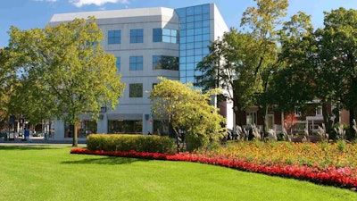 Green Giant also serves commercial clients, as shown here, with services such as vegetation management. Photo: Green Giant Lawn & Tree Care