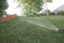 IrriGreen’s technology is said to “print” water in controlled patterns to match the shape of the lawn. Photo: IrriGreen