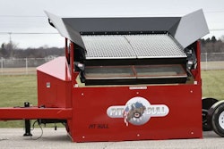 The new Pitbull 2300B portable box screener is easily maneuverable, according to the manufacturer, and the best choice for companies screening topsoil, mulch, gravel, stone and asphalt. Photo: Lake Erie Portable Screeners