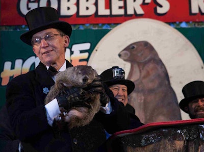 It is uncertain how many groundhogs have played Punxsutawney Phil, as the Groundhog Club insists there is only one Phil who receives his longevity from drinking “groundhog punch.” Photo: Anthony Quintano/Flickr