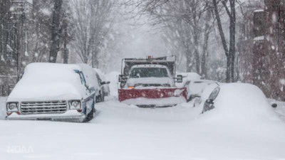 With the unpredictable nature of blizzards, it is hard for snow removal companies to secure a steady revenue. Photo: NOAA/Joe Flood