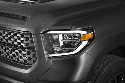 The Front Headlight of the Tundra