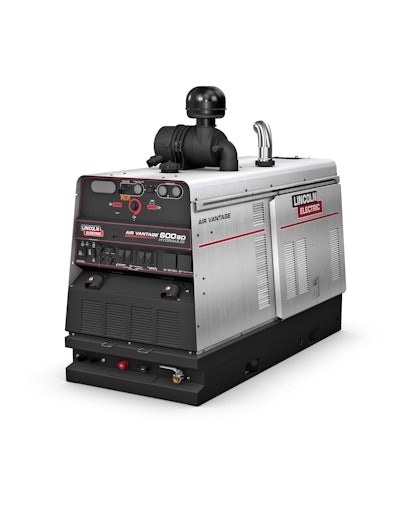 Operators can weld with up to a ¼ inch (6.4 mm) stick and .120 inch (3.0 mm) flux-cored wire, as well as gouging capability with up to a 3/8 inch carbon. Photo: Lincoln Electric