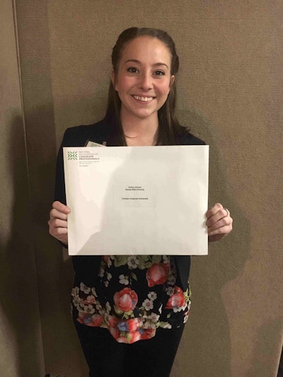 Andrea Johnson received the TruGreen Companies Scholarship. Photo: Jill Odom