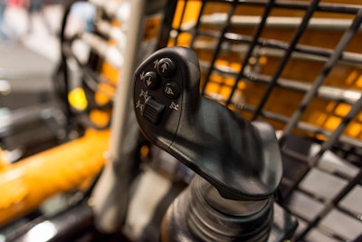 Interior Control Stick of the CASE Compact Dozer