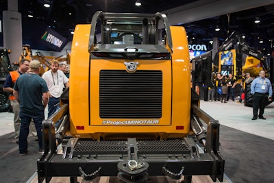 Rear of the CASE Compact Dozer Loader