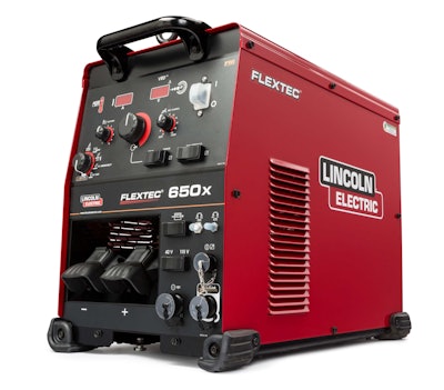 The Flextec 650X is capable of gouging with up to a ½ inch (12.7 mm) carbon. Photo: Lincoln Electric