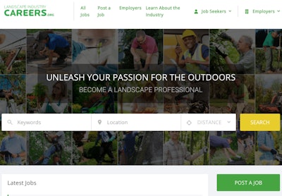 Any landscape company can use the job board for free during 2017.