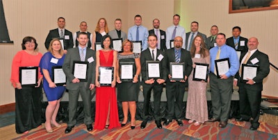 This year, 20 recipients were awarded the Branch Impact Award. Pictured are, front row from left to right, Lisa Horton, April Rose, James Wood, Theresa West,Patty Pescrille, Patrick Shelley, Rey Valle, Melanie Haynes, Michael Vispi and John Oubre. Pictured are, back row from left to right, Perry Greto, Francisco Umanzor, Patty Steadman, Kyle Meissner, Ethan Brown, Chris Southworth, Tim Schofield, Zac Czapko, Donavon Stout and Excequiel Morales. Photo: Ruppert Landscape