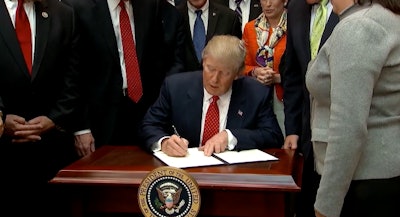 President Trump signed the executive order on the WOTUS rule on Feb. 28.
