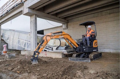 Six new models were added to CASE Construction Equipment’s line of mini excavators: the CX17C, CX26C, CX33C, CX37C, CX57C and CX60C. Photo: CASE