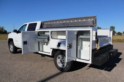 Left side of CM Truck Beds sb model