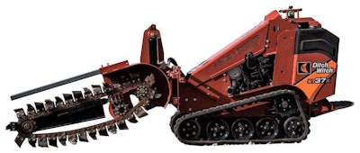Ditch Witch’s latest trencher features a belt-free design that reduces maintenance time. Photo: Ditch Witch