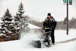 Fisher Equipment recently announced its new RB-400 walk-behind rotary broom and the SS-120 liquid sprayer. Photo: Fisher Equipment