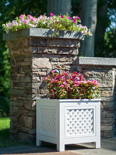 In Tune Partners says the new PlanterSpeakers blend in with any lawn or patio display while still providing high quality sound. Photo: In Tune Partners