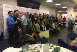 The NALP Foundation scholarship recipients pose for a picture after the dinner. Photo: Jill Odom