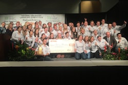 Brigham Young University won the $5,000 check from STIHL. Photo: Jill Odom