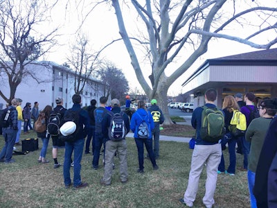 Tompkins shows one of the older tree climbing techniques that can be used with a rope alone. Photo: Jill Odom